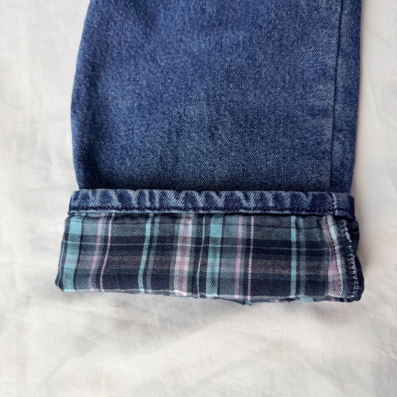 Vintage 90s LL Bean Original Fit / Relaxed Flannel Lined Denim Jeans Size 12 Reg - Picture 4 of 10